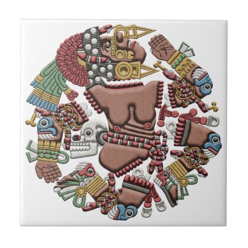 Aztec Coyolxauhqui Tile