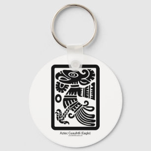 Aztec Cuauhtli - Eagle (Black) Keychain