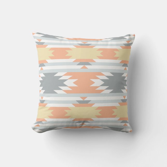 Aztec Design #1 at JessicaSuzzette Throw Pillow (Front)