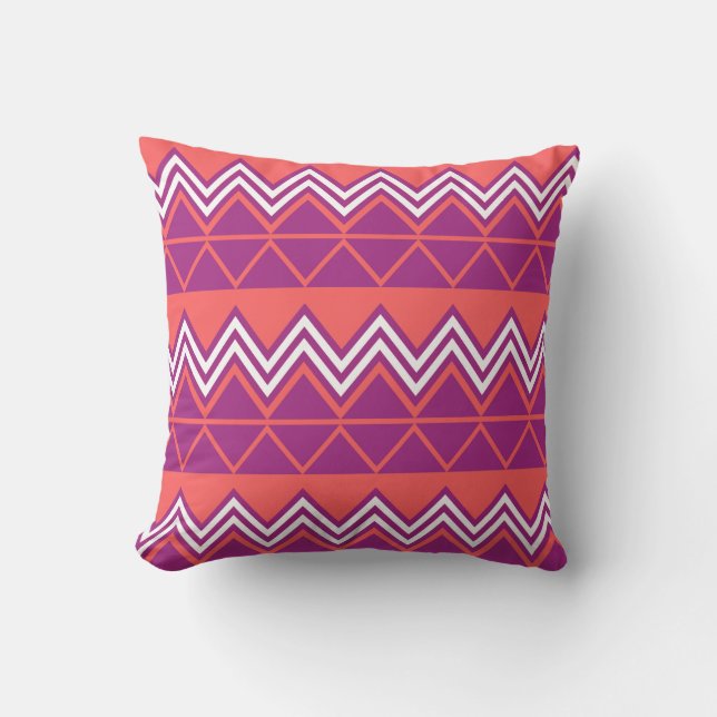 Aztec Design #6 at JessicaSuzzette Throw Pillow (Front)