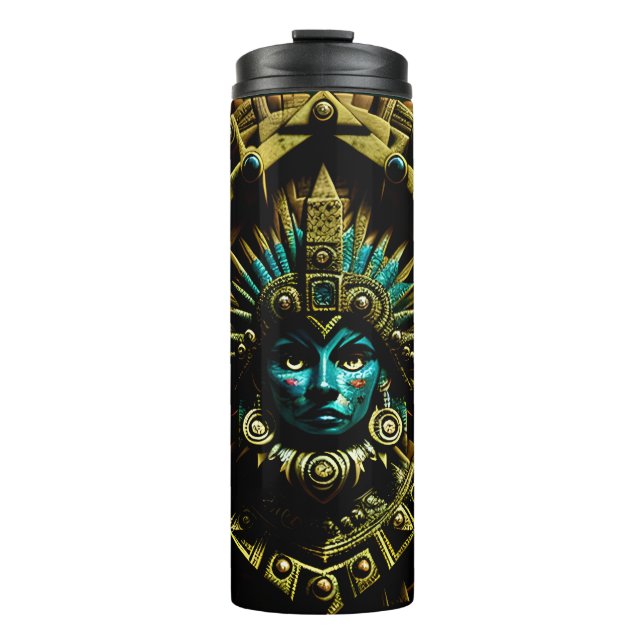 Aztec Design Pattern Two Thermal Tumbler (Front)