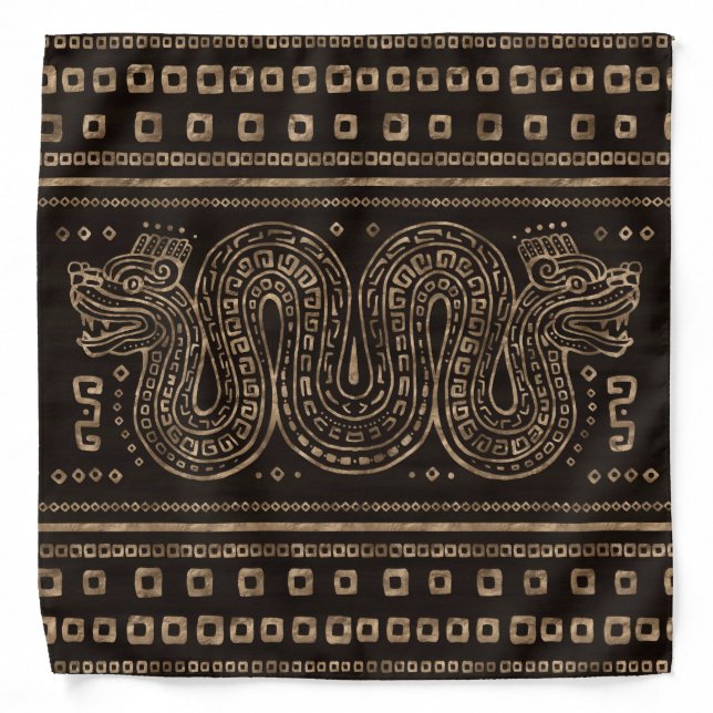 Aztec Double-headed serpent Bandana (Front)