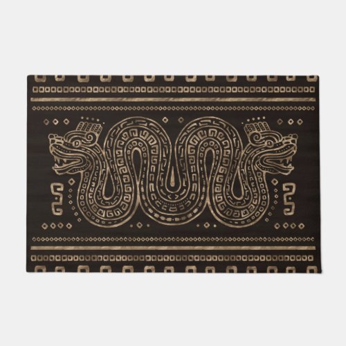 Aztec Double_headed serpent Doormat