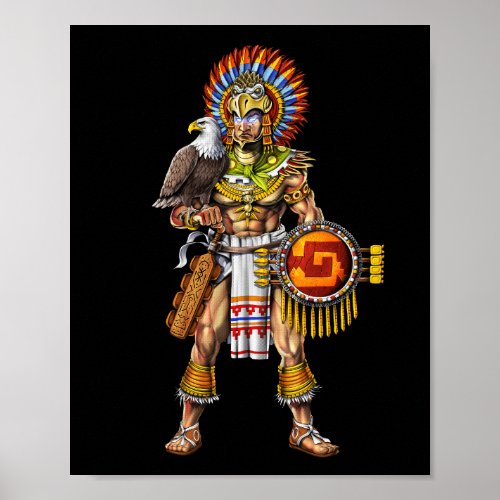 Aztec Eagle Warrior Poster