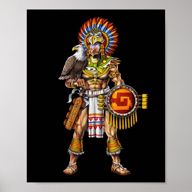 Aztec Eagle Warrior Poster (Front)