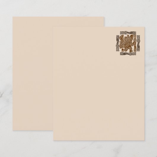 Aztec Eagle Warrior Tribal Ancient Art (Front/Back)