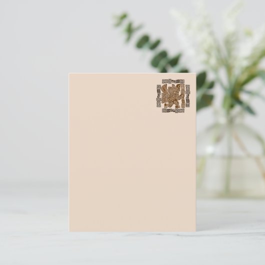 Aztec Eagle Warrior Tribal Ancient Art (Standing Front)