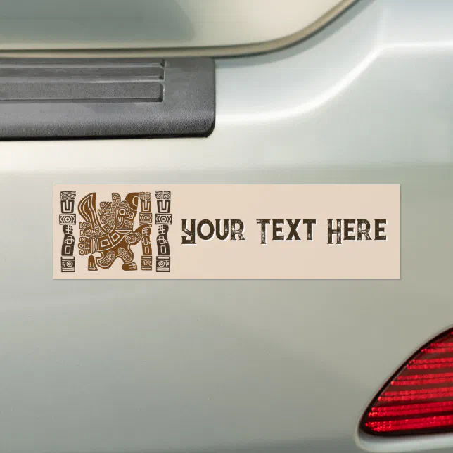 Aztec Eagle Warrior Tribal Ancient Art Bumper Sticker | Zazzle