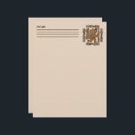 Aztec Eagle Warrior Tribal Ancient Art Letterhead<br><div class="desc">Aztec Eagle Warrior,  or Eagle Knights,  were a special class of infantry soldier in the Aztec army,  one of the two leading military special forces orders in Aztec society. The eagles were soldiers of the Sun. Original Vector illustration Copyright BluedarkArt.</div>