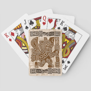Aztec Eagle Warrior Tribal Ancient Art Poker Cards