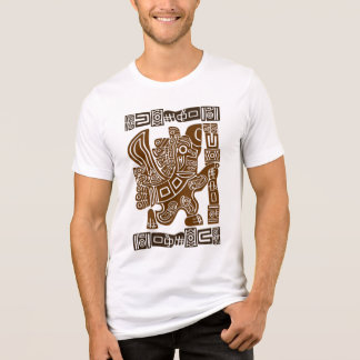 Aztec Eagle Warrior Tribal Ancient Art Tri-Blend Shirt