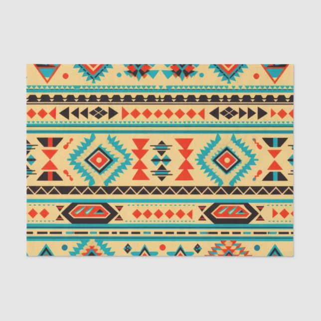 Aztec Elegance Geometric Decoupage Paper (Front)
