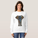 Aztec Elephant Women&#39;s Sweatshirt at Zazzle