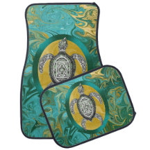 Aztec Emblem Sea Turtle