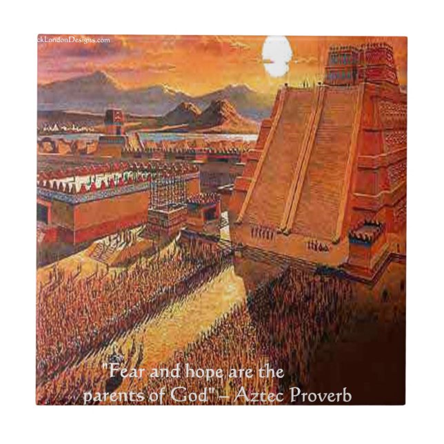 Aztec Empire & Proverb Gifts Tees & Cards Tile (Front)