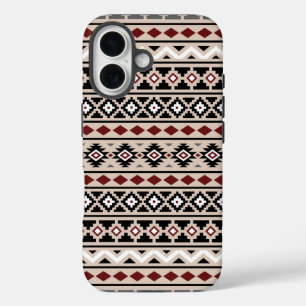 Aztec Essence II Ptn Black White Grey Red Sand iPhone 16 Case