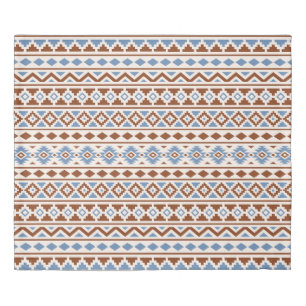 Aztec Essence II Ptn Blue Rust Cream Duvet Cover