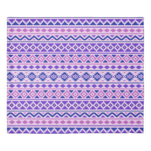 Aztec Essence II Ptn Pink Blue Purple Duvet Cover