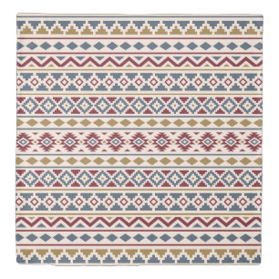 Aztec Essence II Ptn Red Blue Gold Cream Duvet Cover