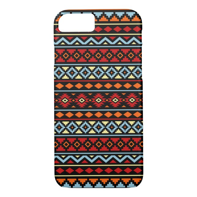 Aztec Essence II Ptn Red Blue Orange Yellow Blk Case-Mate iPhone Case (Back)