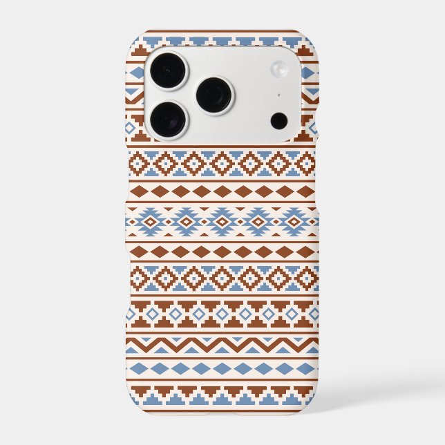 Aztec Essence Pattern II Rust Blue Cream Case-Mate iPhone Case (Back)