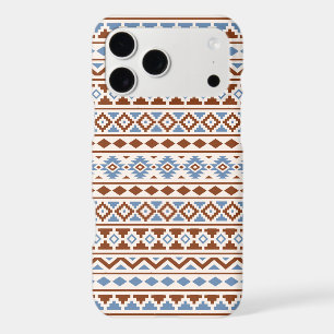 Aztec Essence Pattern II Rust Blue Cream iPhone 17 Pro Max Case