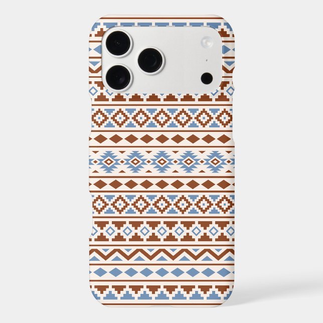 Aztec Essence Pattern II Rust Blue Cream Case-Mate iPhone Case (Back)