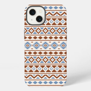 Aztec Essence Pattern II Rust Blue Cream iPhone 13 Case