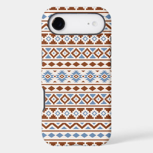 Aztec Essence Pattern II Rust Blue Cream iPhone 17 Air Case