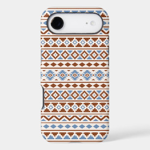 Aztec Essence Pattern II Rust Blue Cream iPhone 17 Air Case