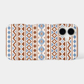 Aztec Essence Pattern II Rust Blue Cream Samsung Galaxy Case (Back Horizontal)