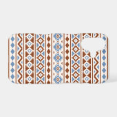 Aztec Essence Pattern II Rust Blue Cream Samsung Galaxy Case (Back Horizontal)