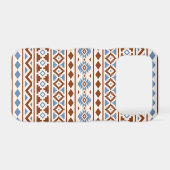 Aztec Essence Pattern II Rust Blue Cream Samsung Galaxy Case (Back Horizontal)