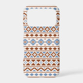 Aztec Essence Pattern II Rust Blue Cream Samsung Galaxy Case (Back)