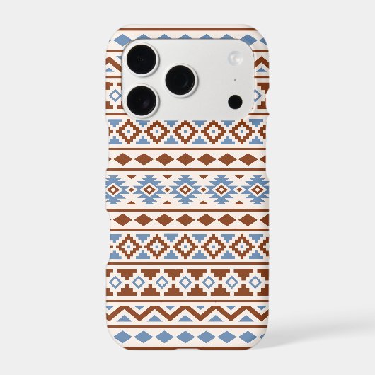 Aztec Essence Pattern II Rust Blue Cream Samsung Galaxy Case (Back)