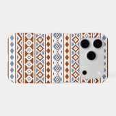 Aztec Essence Pattern II Rust Blue Cream Samsung Galaxy Case (Back Horizontal)
