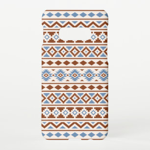 Aztec Essence Pattern II Rust Blue Cream Samsung Galaxy S10E Case
