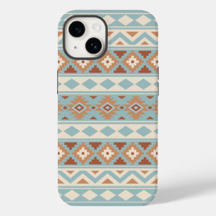 Aztec Essence Ptn IIIb Blue Cream Terracottas Case-Mate iPhone 14 Case