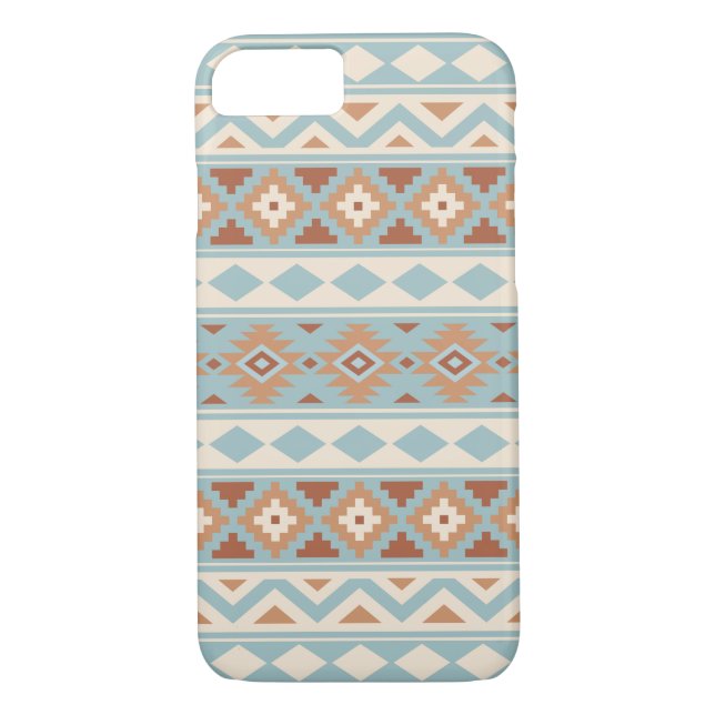 Aztec Essence Ptn IIIb Blue Cream Terracottas Case-Mate iPhone Case (Back)