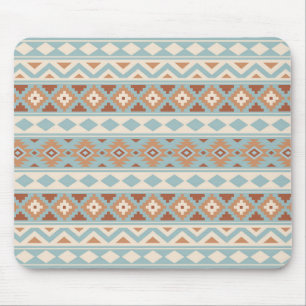 Aztec Essence Ptn IIIb Blue Cream Terracottas Mouse Pad