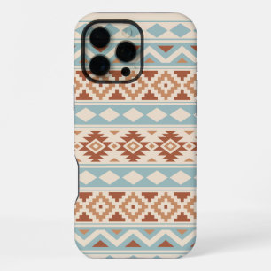 Aztec Essence Ptn IIIb Blue Terracottas Cream iPhone 16 Pro Max Case