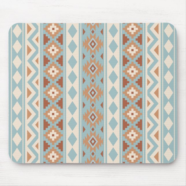 Aztec Essence V Ptn IIIb Blue Cream Terracottas Mouse Pad (Front)