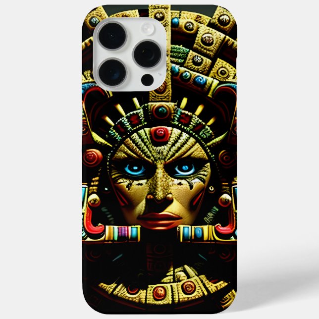 Aztec Face Pattern Four Case-Mate iPhone Case (Back)