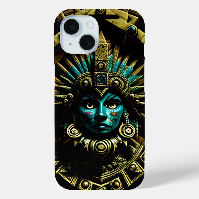 Aztec Face Pattern Two Case-Mate iPhone Case (Back)