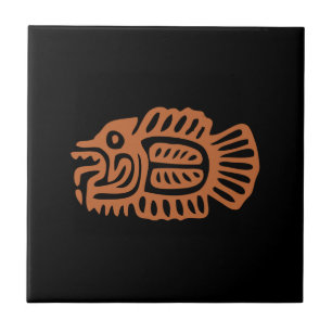 Aztec Fish Ceramic Tile