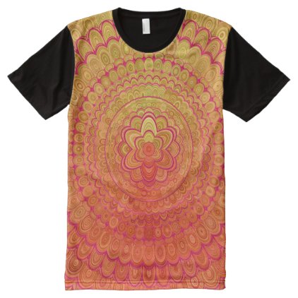 Aztec Flower Mandala All-Over-Print Shirt