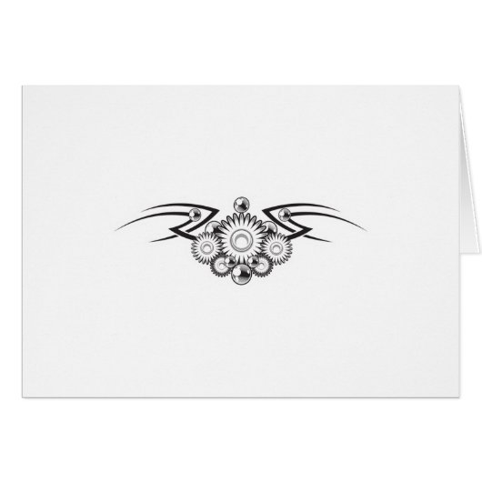 Aztec Flower Tattoo Design Cards (Front Horizontal)
