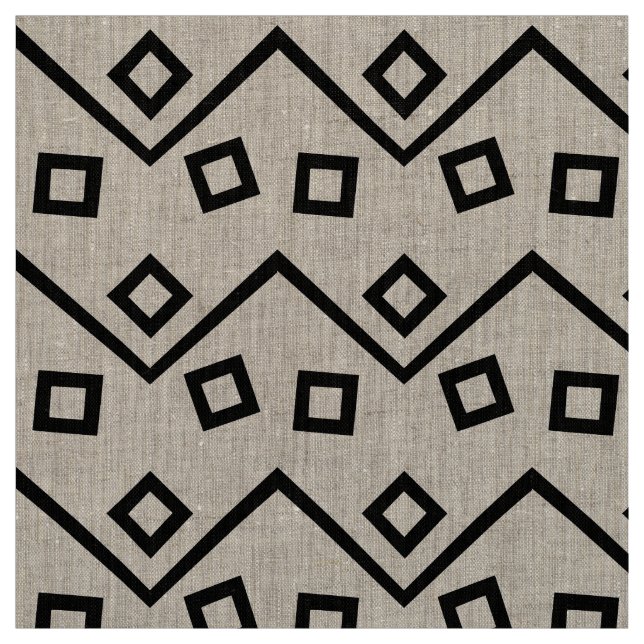 Aztec Geometric Abstract Pattern Fabric (Swatch)