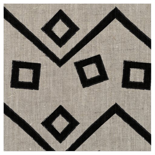 Aztec Geometric Abstract Pattern Fabric