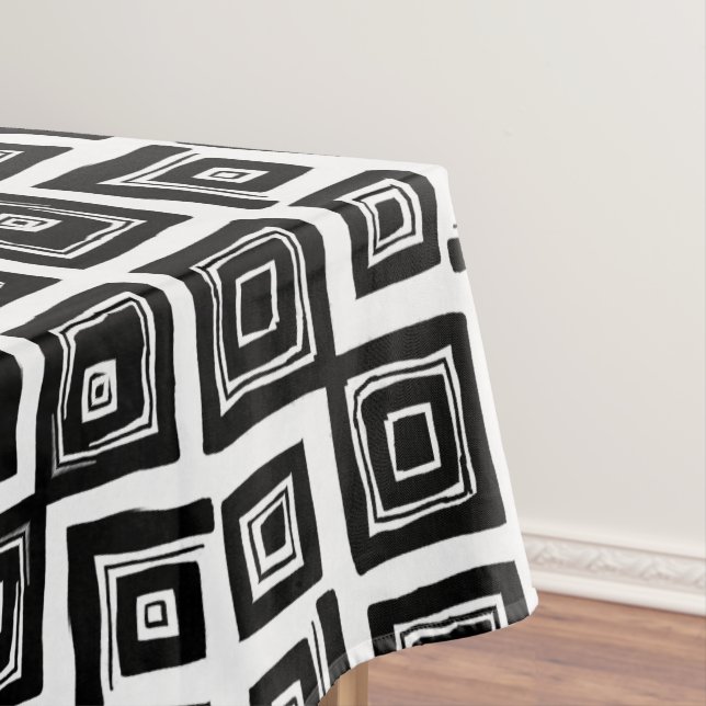 Aztec Geometric Abstract Pattern Tablecloth (In Situ)